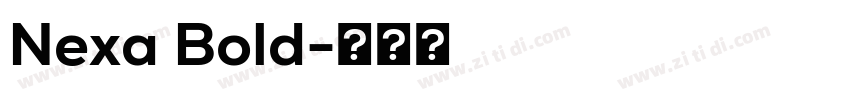 Nexa Bold字体转换